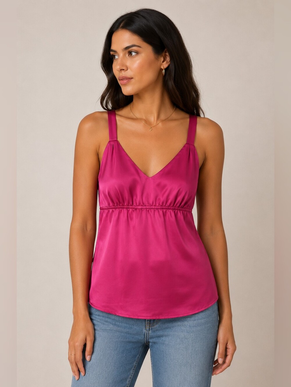 Converse | Sleeveless Fushia blouse Small